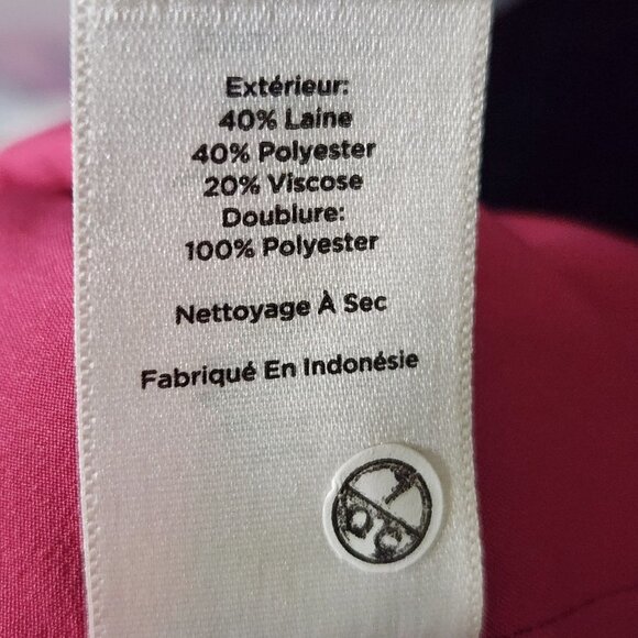 Talbots Pink Tweed Exposed Front Zip Pencil Skirt Size 8p - Picture 6 of 6